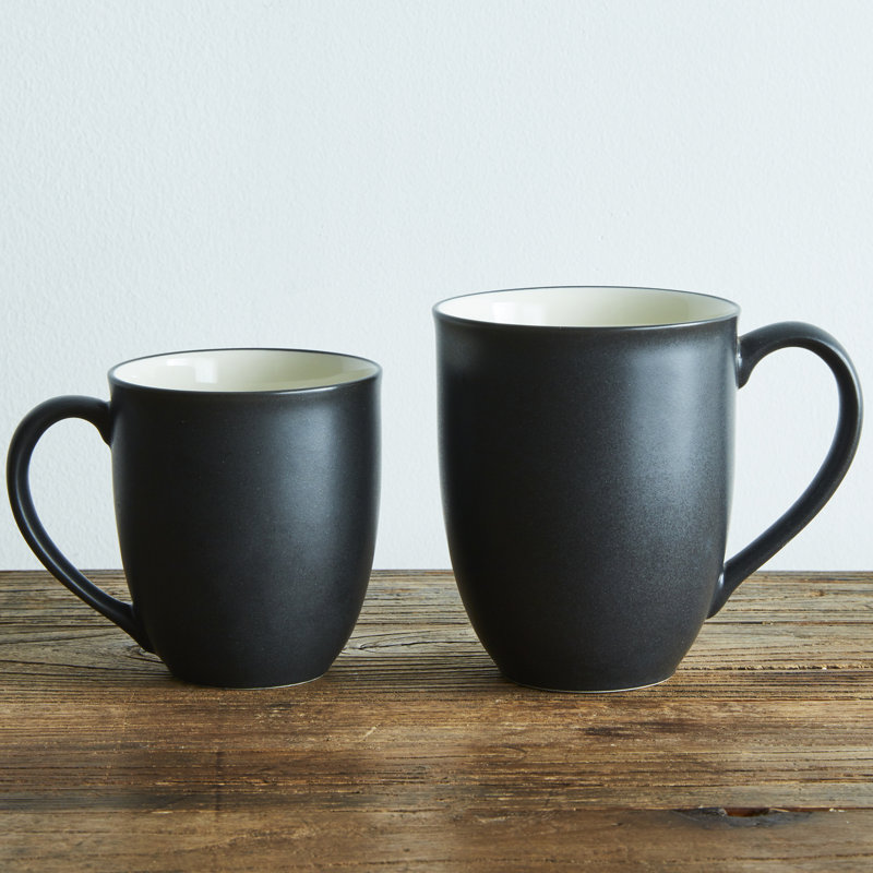 18 tasses Noritake Colorwave XL, Graphite