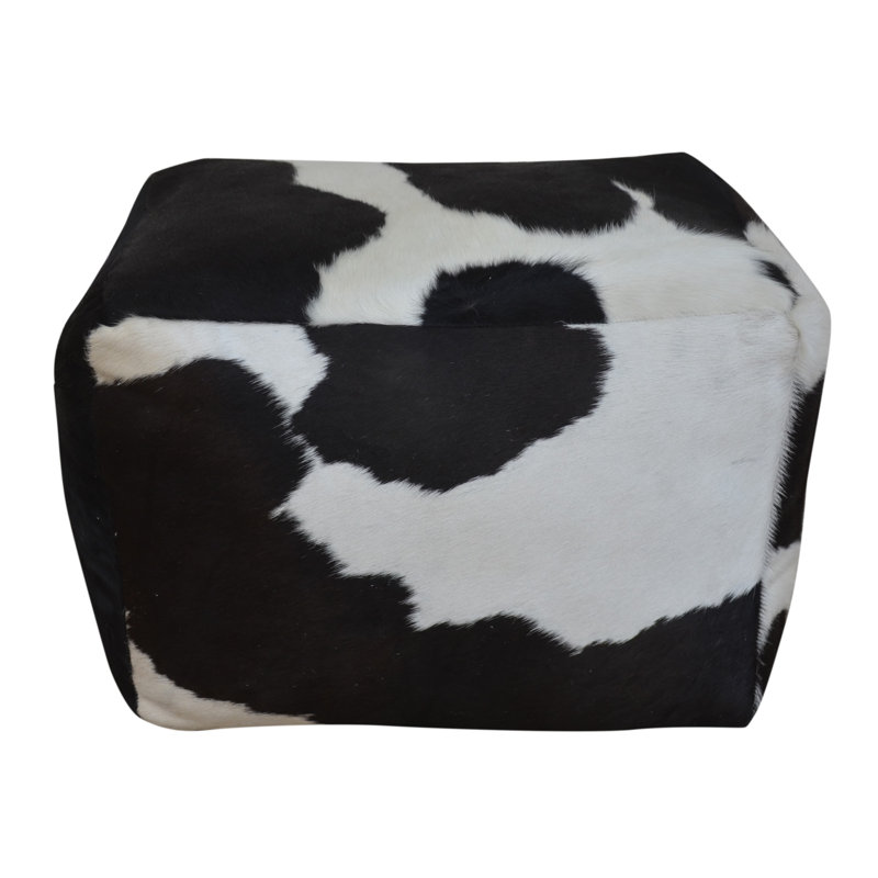 Kaileena Leather Pouf