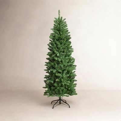 Flocked Pre-Lit Pine Christmas Tree