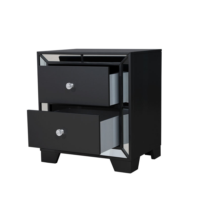 Table de chevet Fazeley, Noir