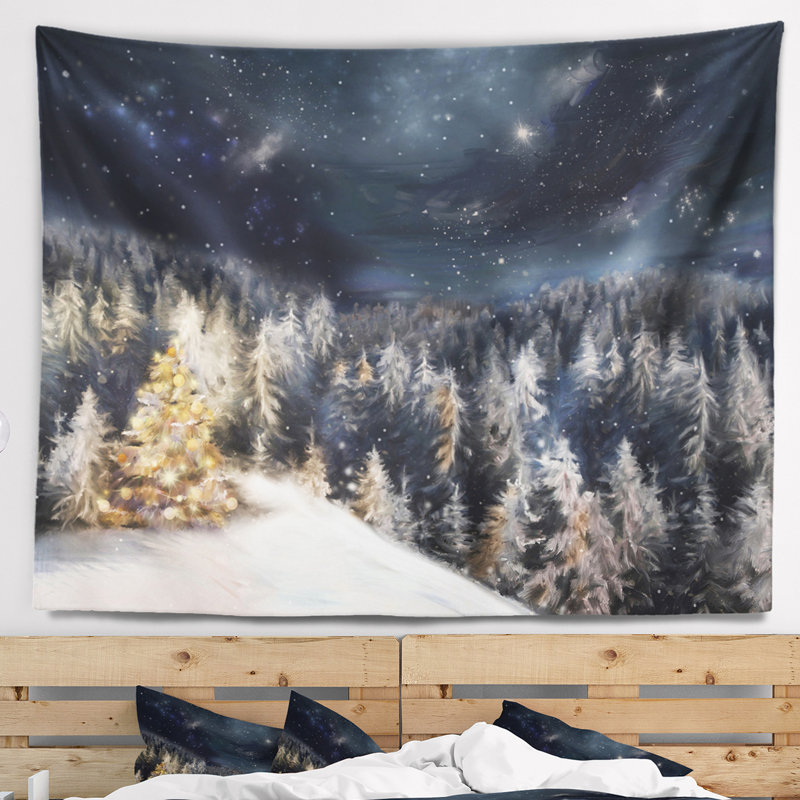 Tapisserie d'arbre de Noël Schafer, H 32 po x l 39 po