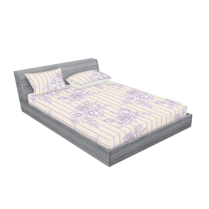 Drap-housse et taie décorative Ambesonne, Ensemble de draps très grand californien avec 2 t