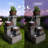 Tiered Cascading Jar Waterfall Fountain with Planter Top & LED Lights, Resin Outdoor Water Feature with Rustic Stone Look for Patio Garden Entryway-816679590