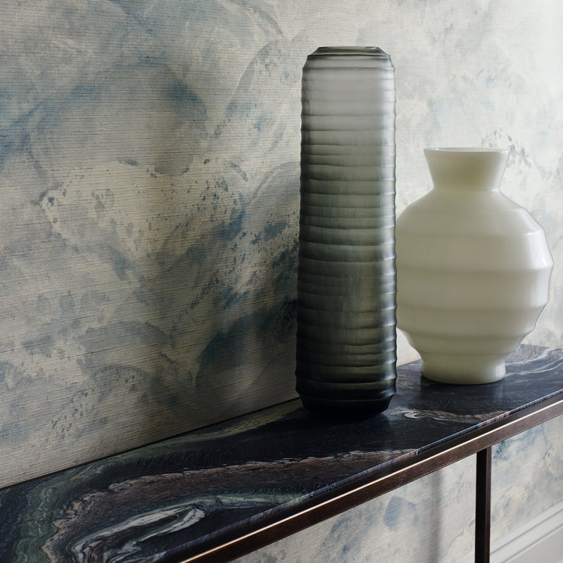 Sansui Wallpaper, Indigo Wash