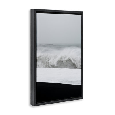 Cadre flottant Beach Foam Crashing, design par Jade Sharp Photo