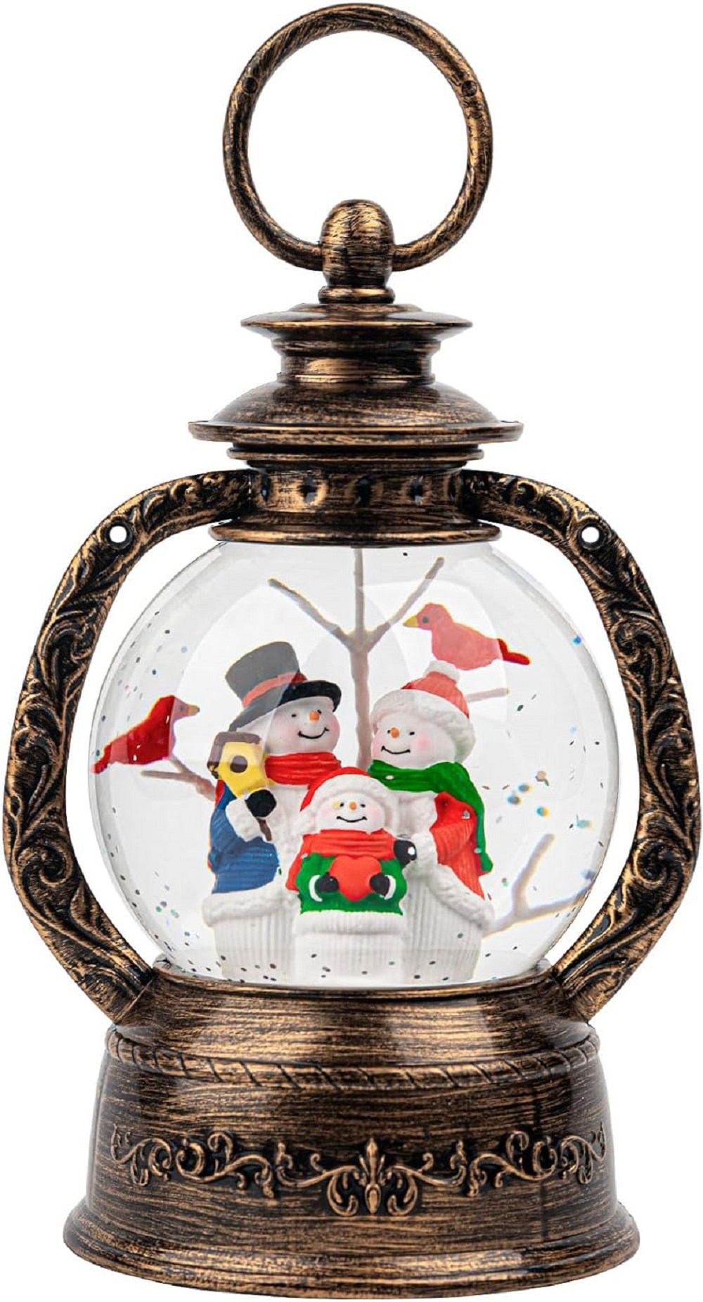 The Holiday Aisle® Christmas Decorations, Christmas Lantern Snow Globe,  Musical Snow Globe Water Lantern With Music And Santa Claus,Rotating  Flashing Lanterns, Snowman Glitter Lantern
