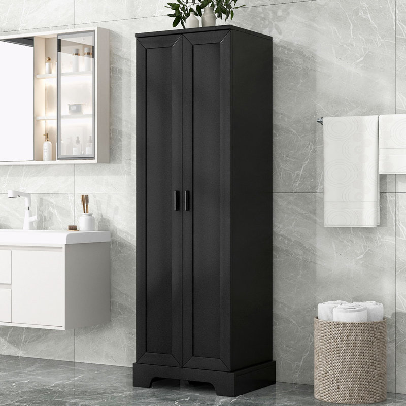 Chassiti Bathroom Cabinet, Black