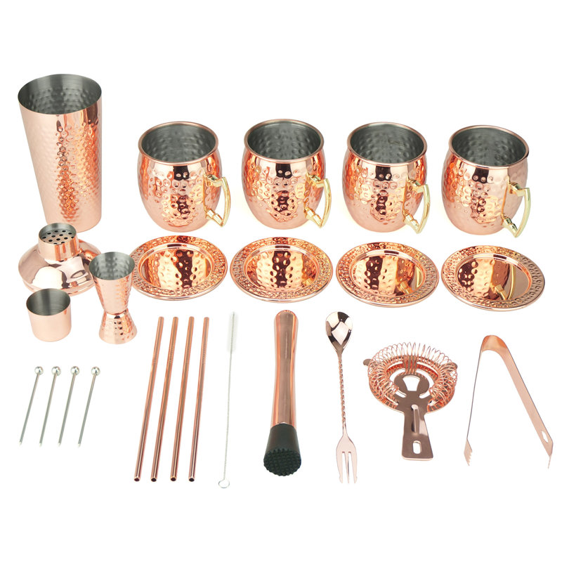 19oz. Stainless Steel Moscow Mule Mug Set