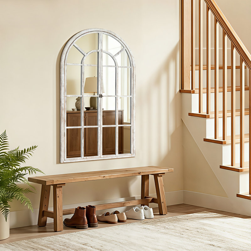 Miroir d'appoint 36 po H x 24 po l, 36 po x 24 po, Blanc patiné