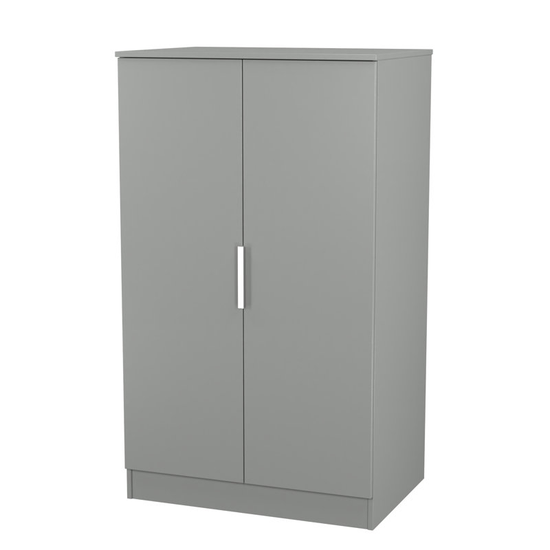 Biernat Manufactured Wood Wardrobe, Uniform Grey/Dusk Grey