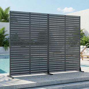 Metal 72" x 47" Privacy Metal Screen Fence Panel