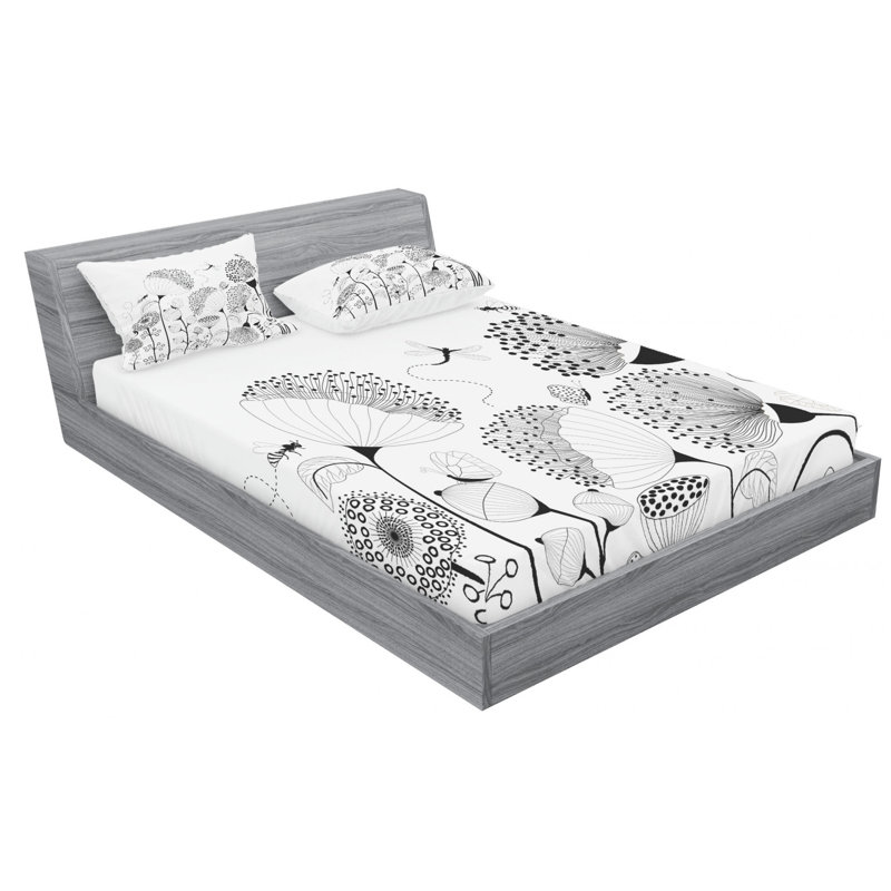 Microfiber Sheet Set, Full Sheet Set with Fitted Sheet