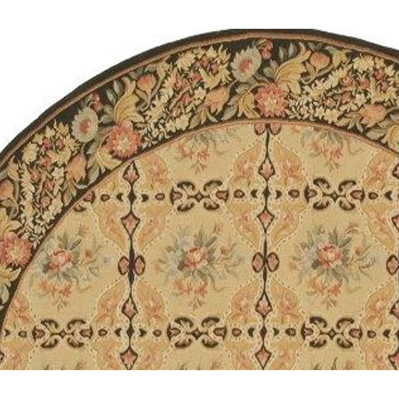 Wool Oriental Area Rug, Round 12'