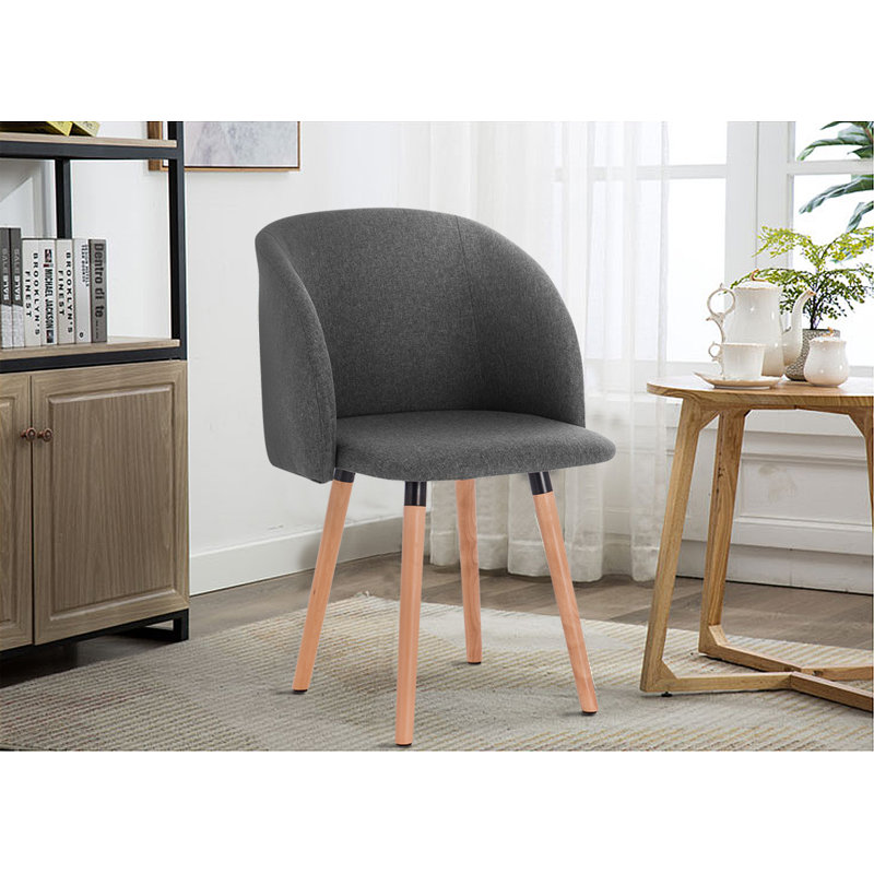 Ashburton Upholstered Dining Chair, Dark Grey