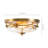 Boatner Flush Mount Ceiling Light With Clear Hammered Glass-255438397