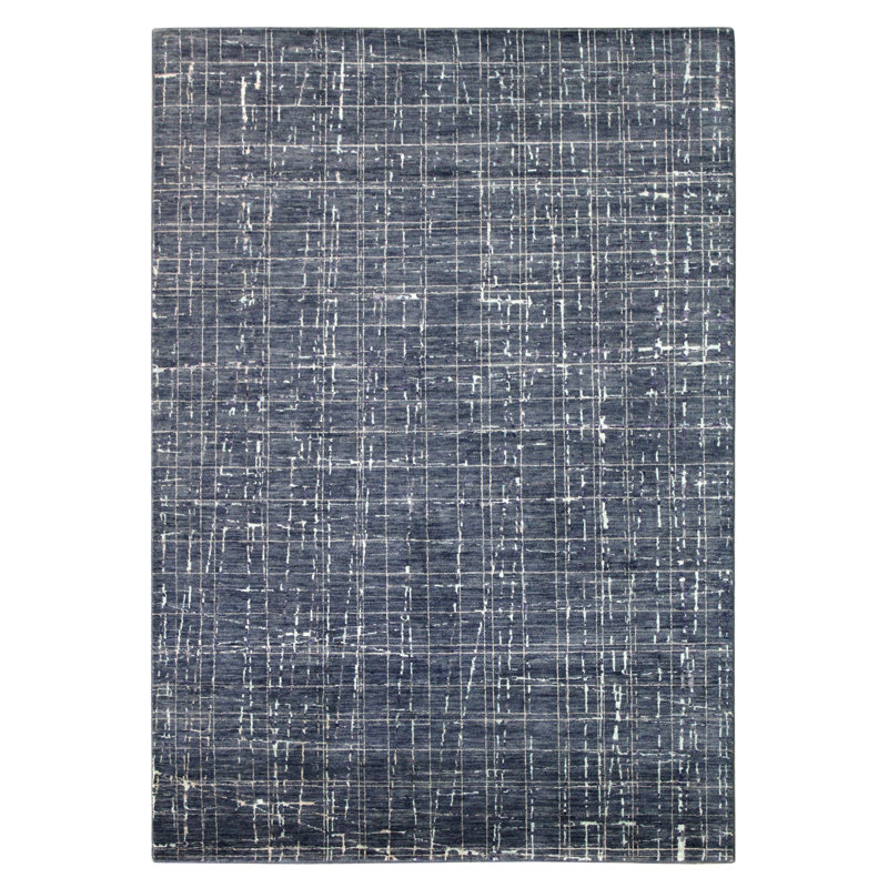 Area Rug in Blue, Rectangle 5'7" x 8'