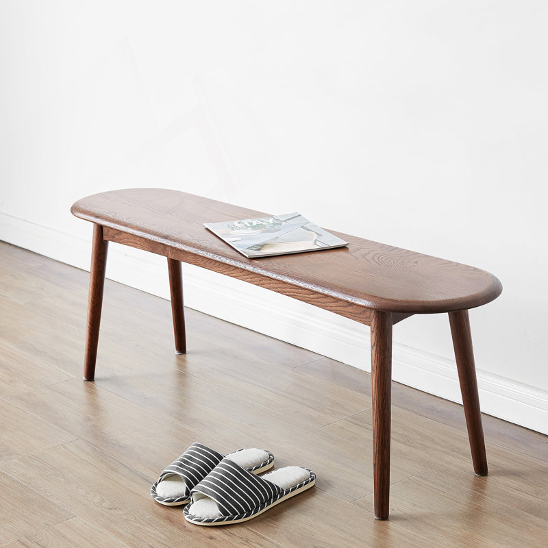 Natural Oak Wood For Dining Bench Table Bench For Living Room