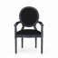 Chaise avec accoudoirs en tissu capitonné Pocklington-535495499