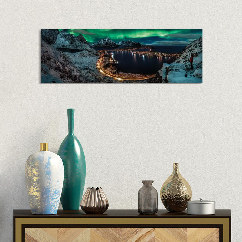 Chasing The Northern Lights by Javier De La Torre - Wrapped Canvas Panoramic Print