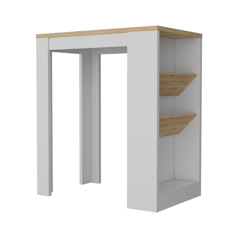 Îlot de cuisine Cecil, tablette à 3 niveaux, Mdf