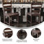 Tabouret de bar à hauteur de comptoir en bois de qualité commerciale-2077675960-2077675961
