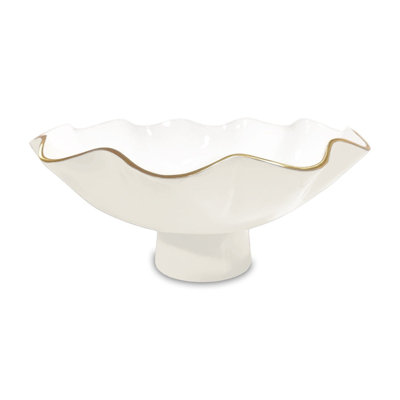 Grand piédestal ENCANTO Carola (turquoise et blanc)