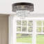 Lustre encastré en cristal 4 lumières 15,2 po Leverette-1241482358