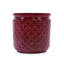 3 pots de fleurs modernes en céramique rouge pâte de haricot pour le salon - Appuis de chaleur et de soutien des racines-1100527785