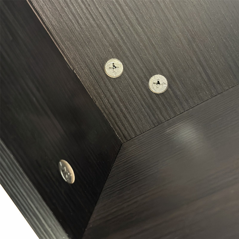 Versatile Hexagonal Coffee Table with Shelf and Multiple Layout Options, Black Brown