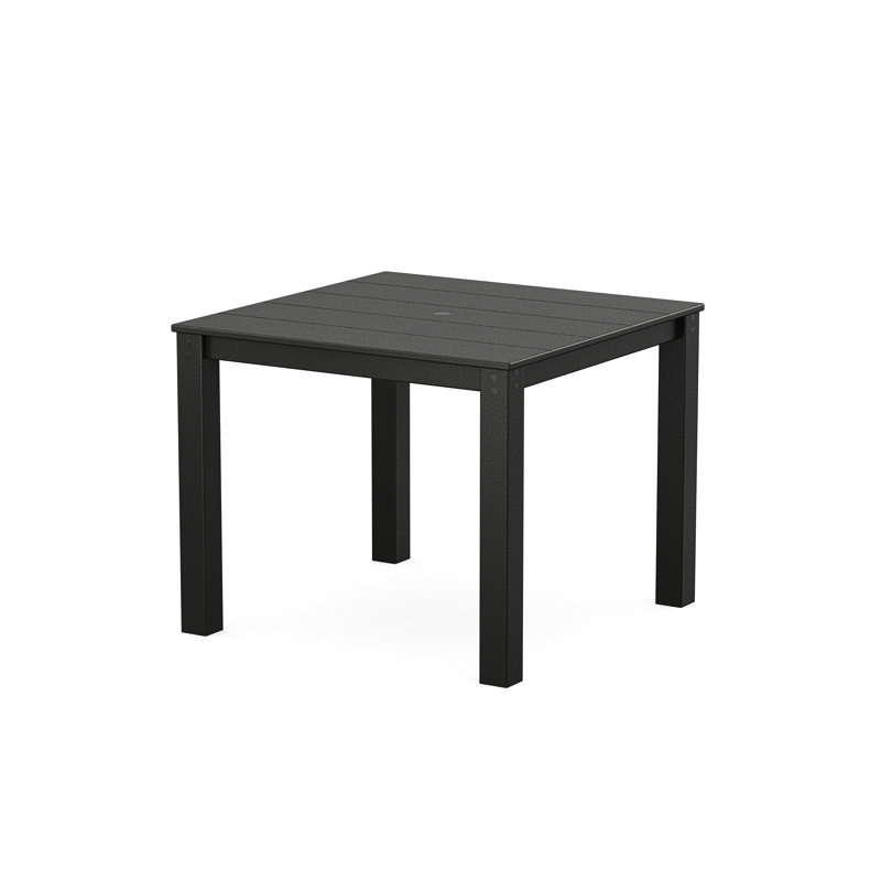 POLYWOOD Square Outdoor Dining Table, Black