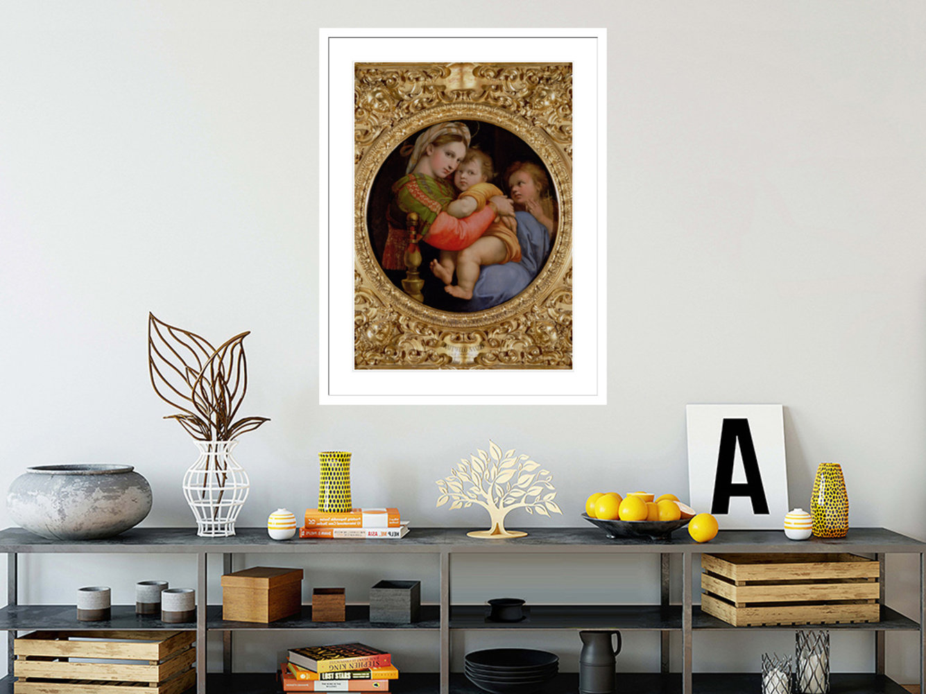 Red Barrel Studio The Madonna of the Chair by Raphael -Framed Giclee ...