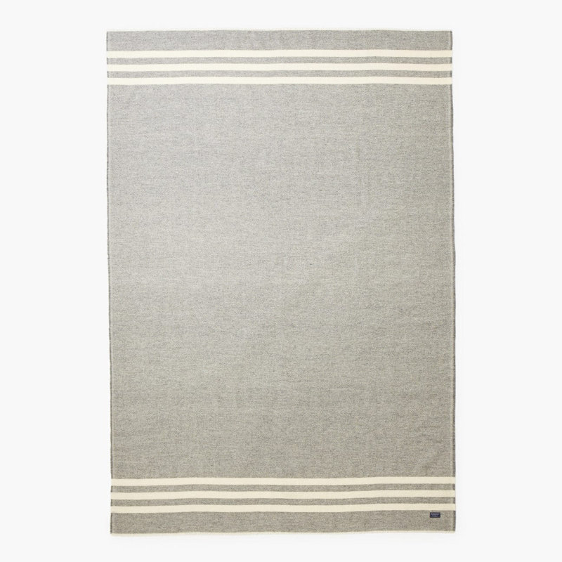 Jeté en laine Trapper, Gris