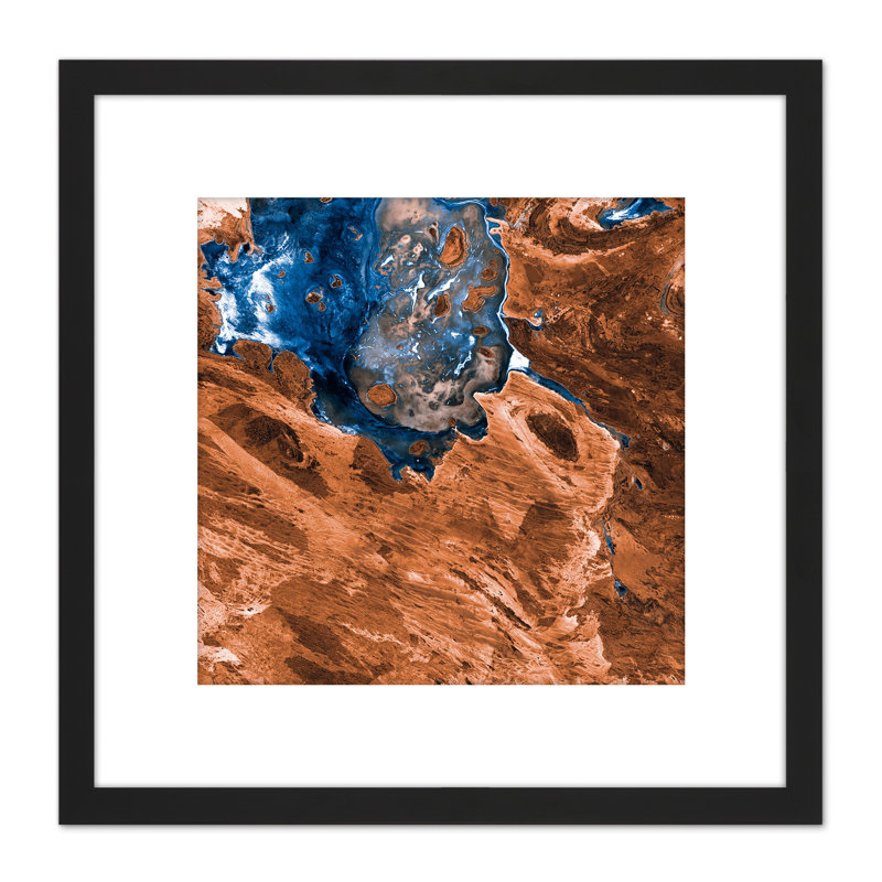 Abstract Rocks Sky Swirl - Single Picture Frame Painting