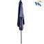 Parasol de patio rectangulaire 10 pi x 6,5 pi - lumières DEL, bleu marine avec solaire 10 pi x 6,5 pi