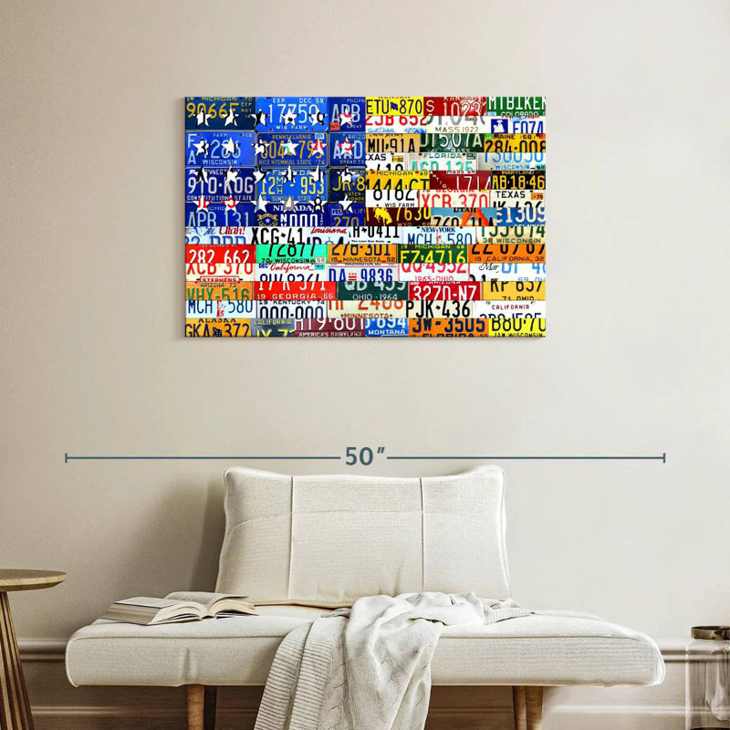 Borges Scrap Flag, H 24 po x l 36 po