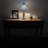Lirette Tiffany Mini Table Lamp Dragonfly Blue Stained Glass 8"W*8"D*15"H