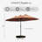 15 ft x 8.6 ft Rectangular Market Umbrella with Base, Heavy Duty UV Protected Outdoor Patio Umbrella for Garden, Deck & Poolside-1250053682