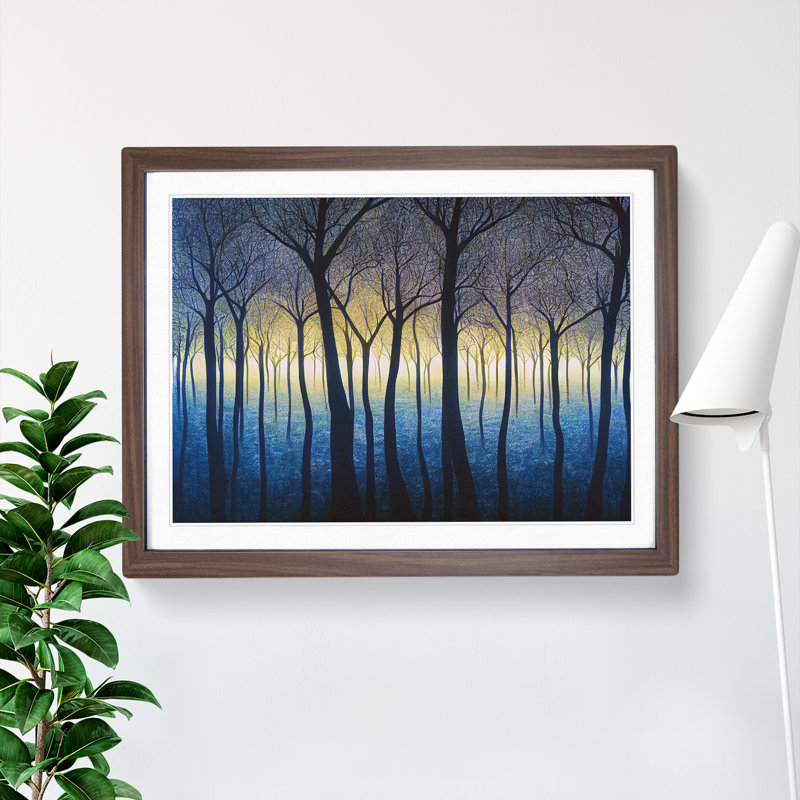 Fearless Forest - Single Picture Frame Print, 34cm H x 46cm W x 2cm D, Walnut Framed