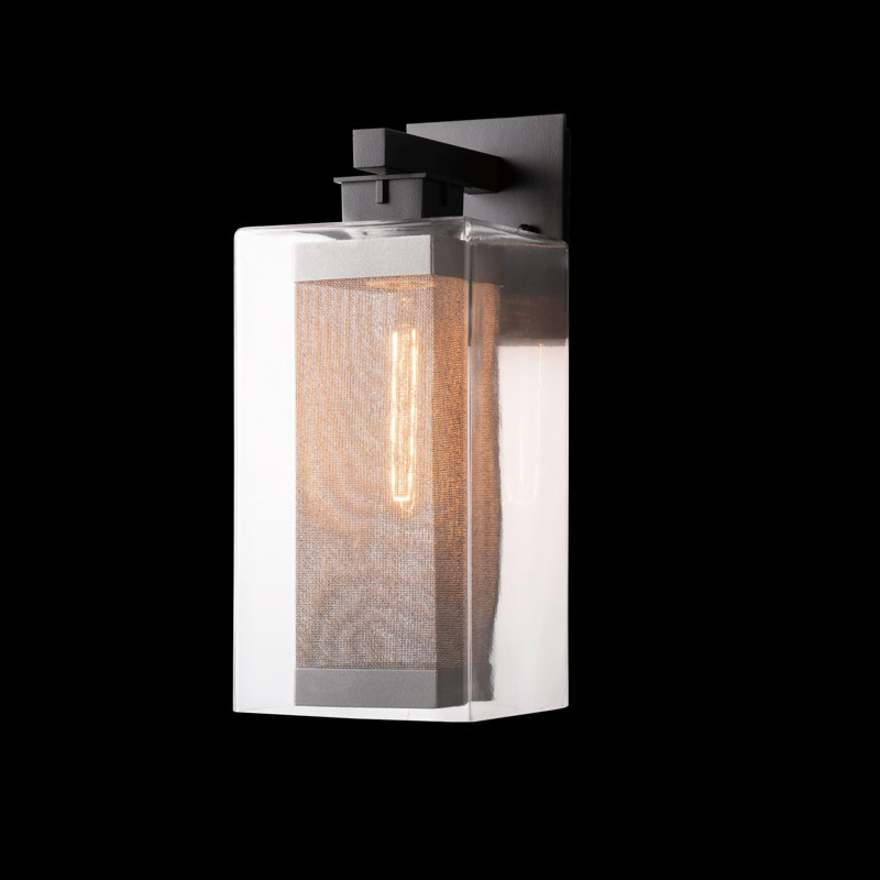 Polaris Outdoor Armed Sconce, Coastal Gold, 16.4" H x 6.4" W x 9.1" D, Coastal White