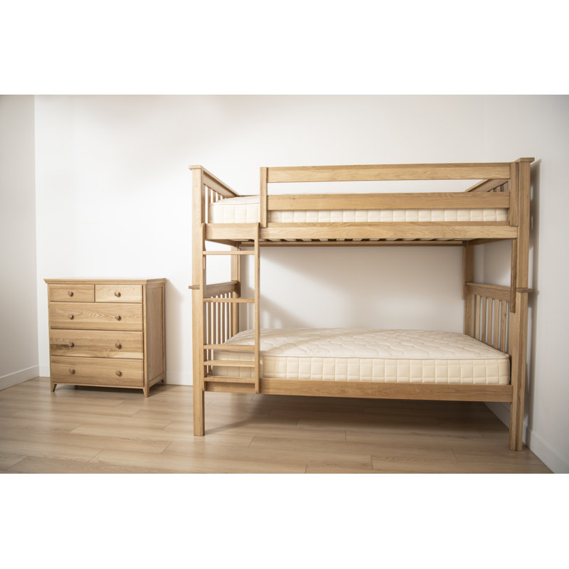 Savona FSC®-Certified Oak Kids Bed/Bunk Bed, Twin/Twin Kids Bunk Bed, Natural