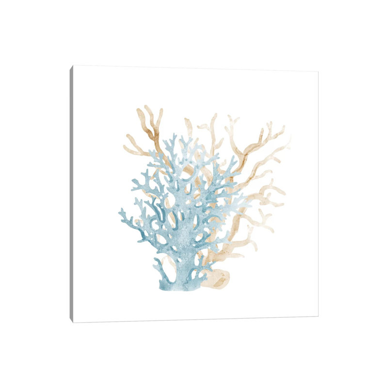 Coral Cove Blue III by Kimberly Allen - Wrapped Canvas Painting, 93.98 cm H x 93.98 cm W