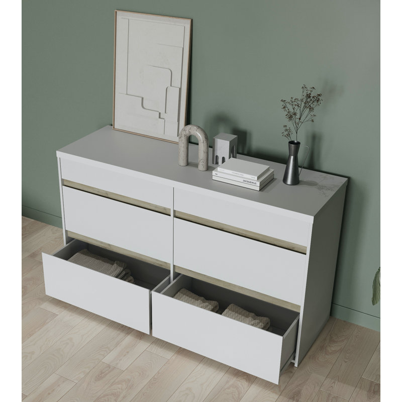 138cm W 6 - Drawer Chest of Drawers
