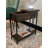Solid Wood Top End Table and Built-In Outlets