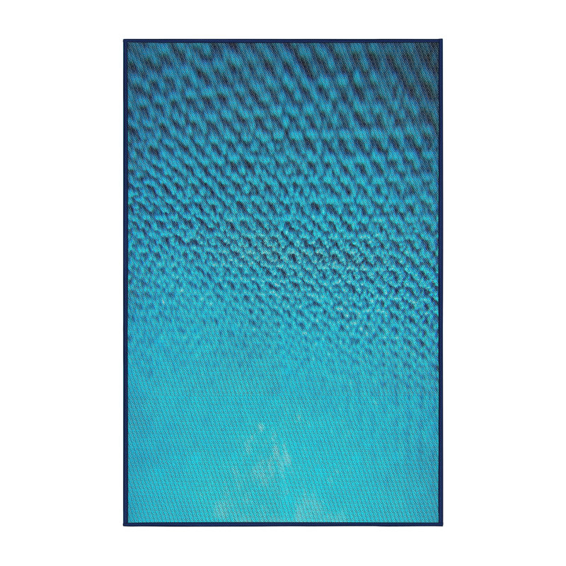Tapis décoratif bleu ciel Santangelo, Rectangle 5 pi x 7 pi