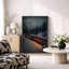 «Winter Mountain Train Night Scene Landscape Wall Decor», reproduction d'art sur toile encadrée.-775194700-775194703
