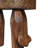 18" Brown Solid Wood Round End Table