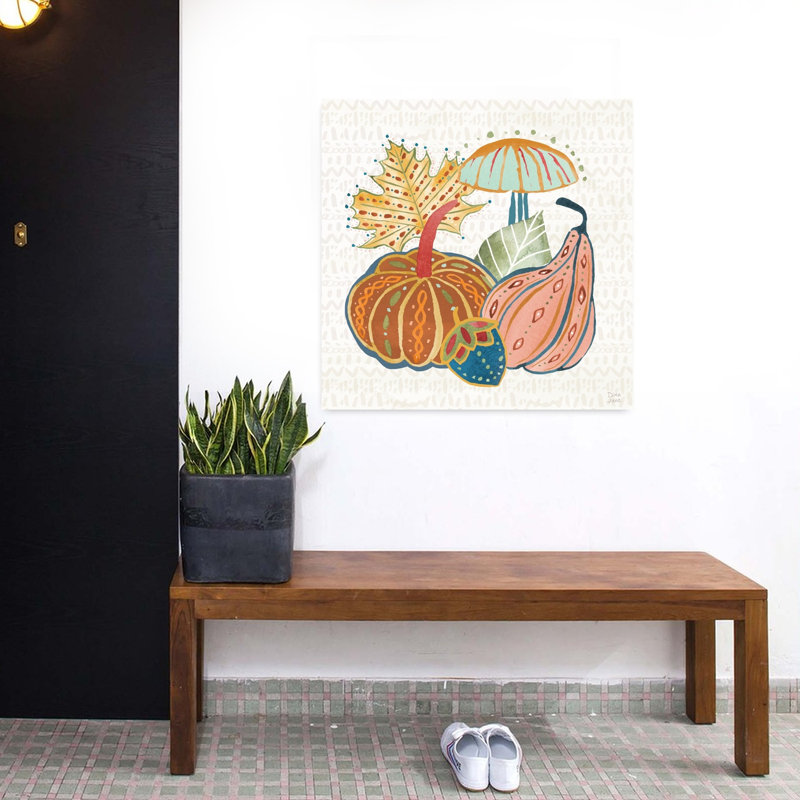 Moisson fantaisiste moisson VI, art abstrait d'automne, H 32 po x l 32 po