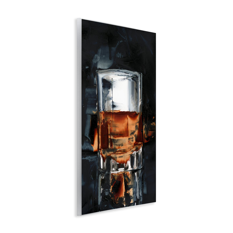 Art mural Whiskey On Rocks par Ethan Harper, H 15 po x l 10 po