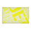 Tapis jaune barhood de à tissage plat rand cite city