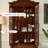 Nut-brown Solid Wood+Glass Display Cases